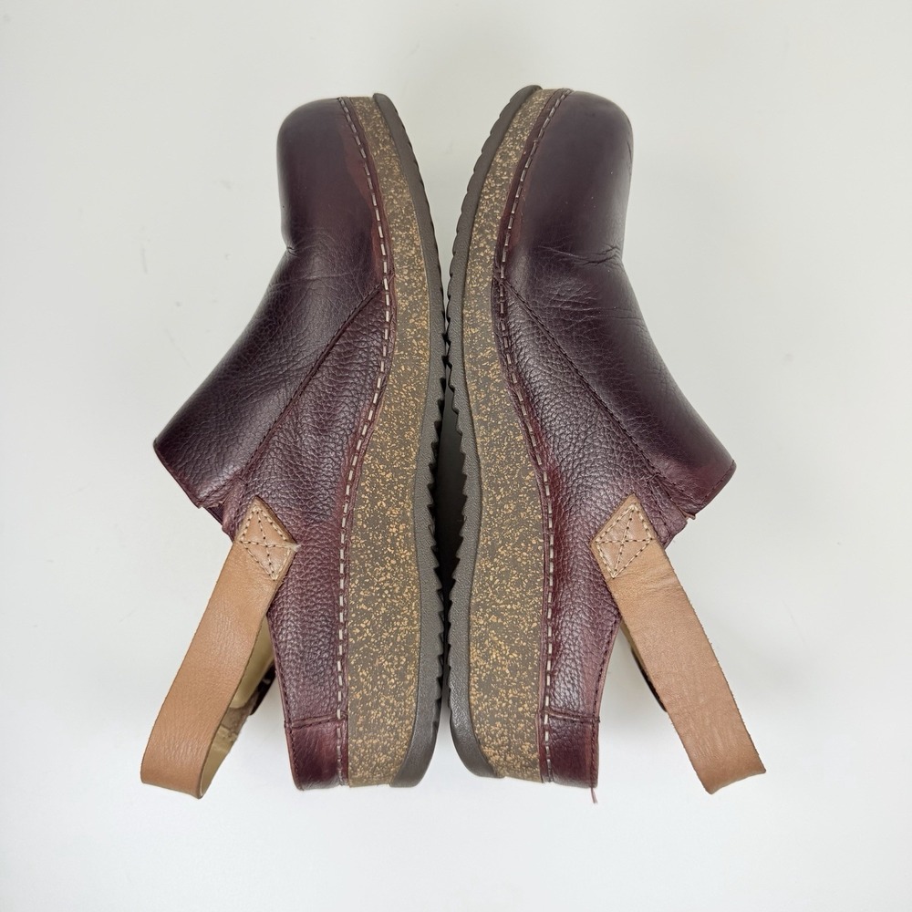 Dansko Merrin Brown Leather Slingback Clogs Women's 39 US 8.5-9 - Picture 12 of 15